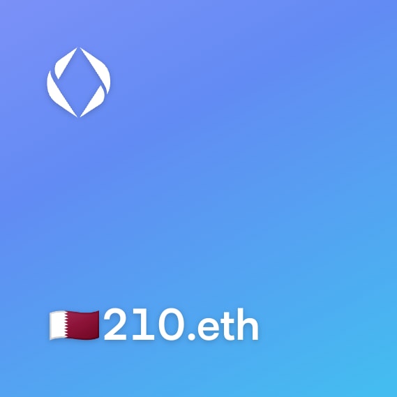 NFT called 🇶🇦210.eth