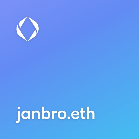 NFT called janbro.eth