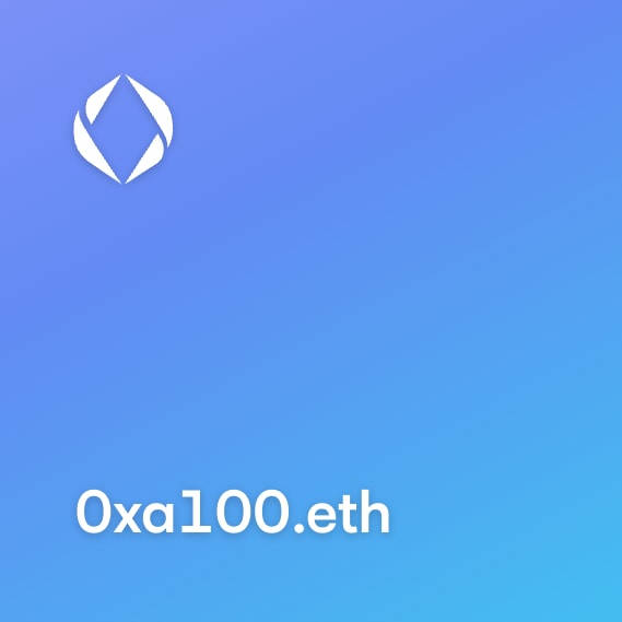 NFT called 0xa100.eth