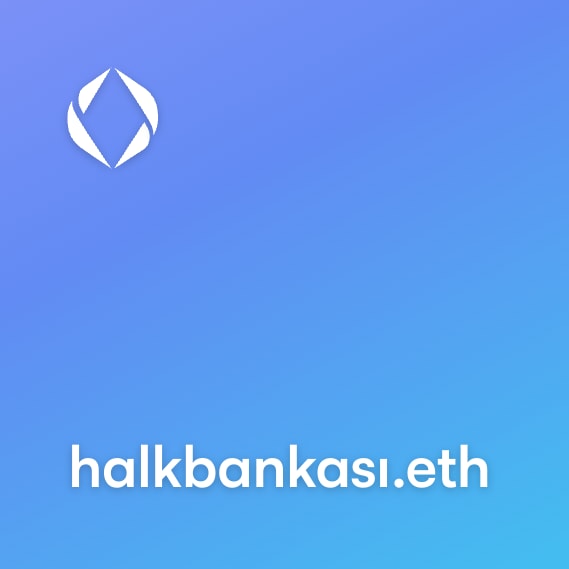 NFT called halkbankası.eth