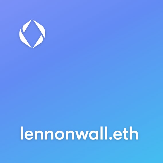 NFT called lennonwall.eth