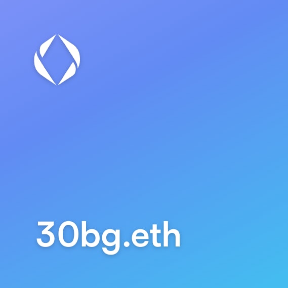 NFT called 30bg.eth