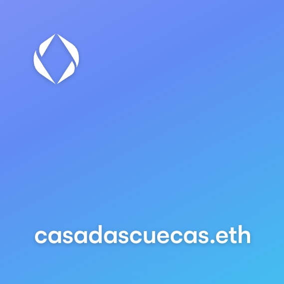 NFT called casadascuecas.eth