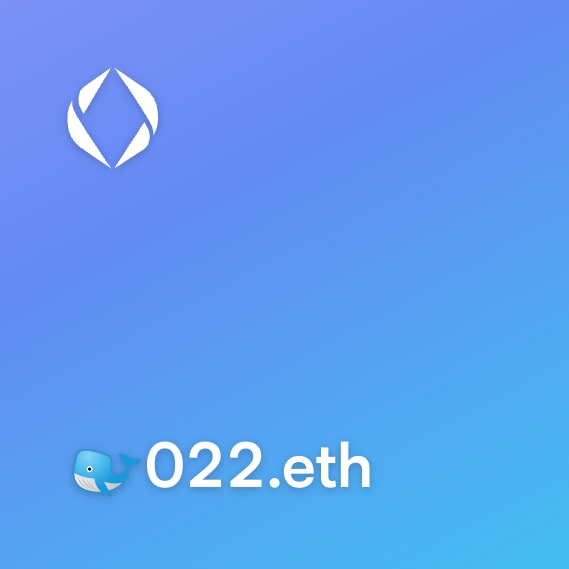 NFT called 🐋022.eth