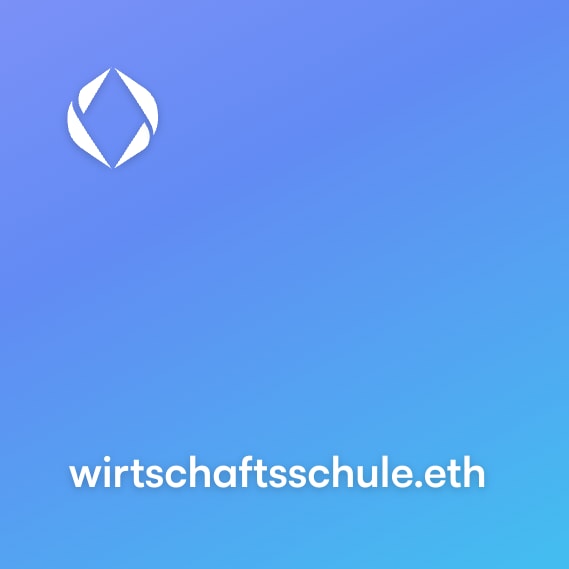 NFT called wirtschaftsschule.eth