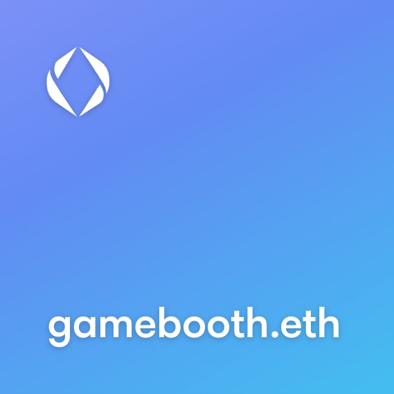 NFT called gamebooth.eth