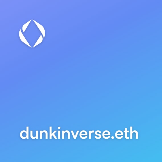 NFT called dunkinverse.eth