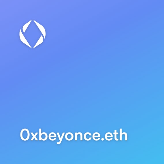 NFT called 0xbeyonce.eth