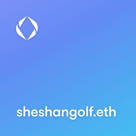 NFT called sheshangolf.eth