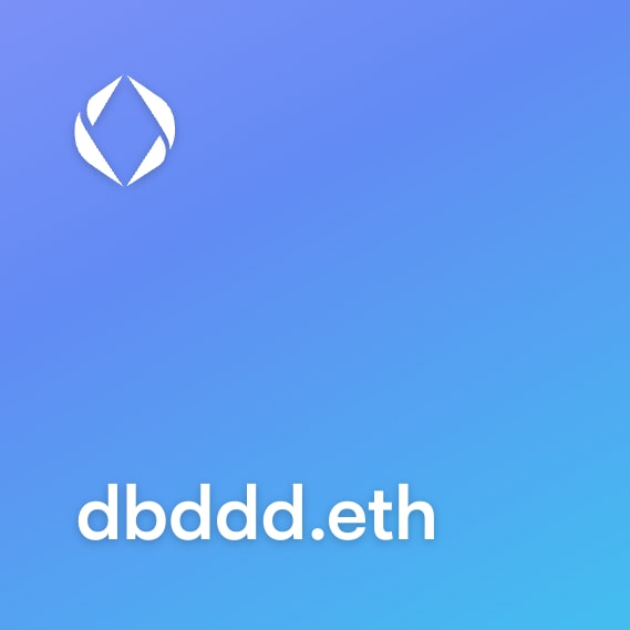 NFT called dbddd.eth