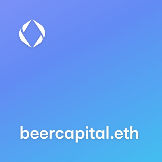 NFT called beercapital.eth