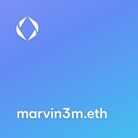 NFT called marvin3m.eth