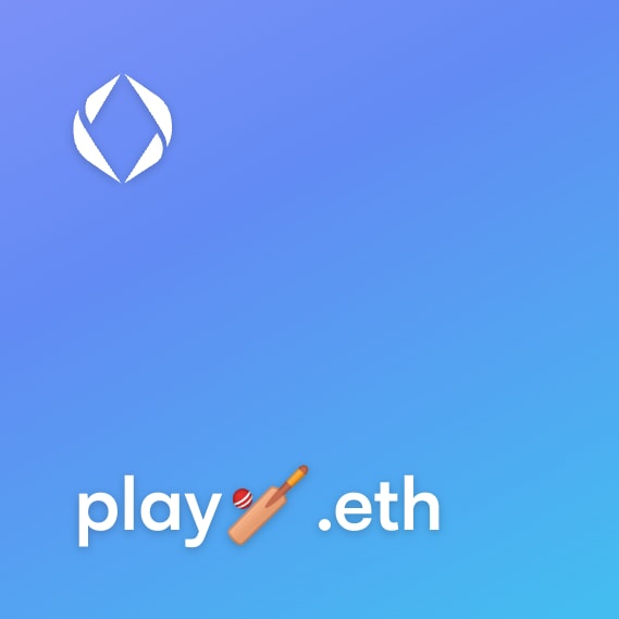 NFT called play🏏.eth