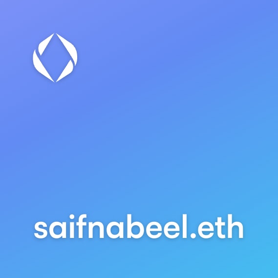 NFT called saifnabeel.eth