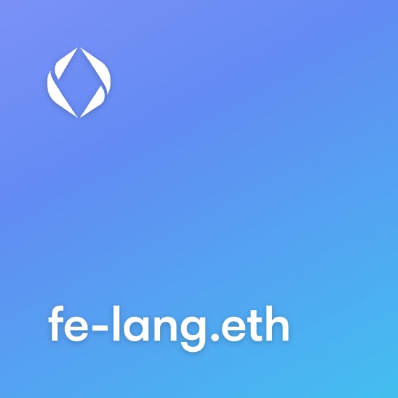 NFT called fe-lang.eth