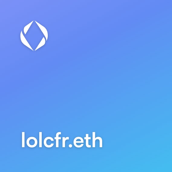 NFT called lolcfr.eth