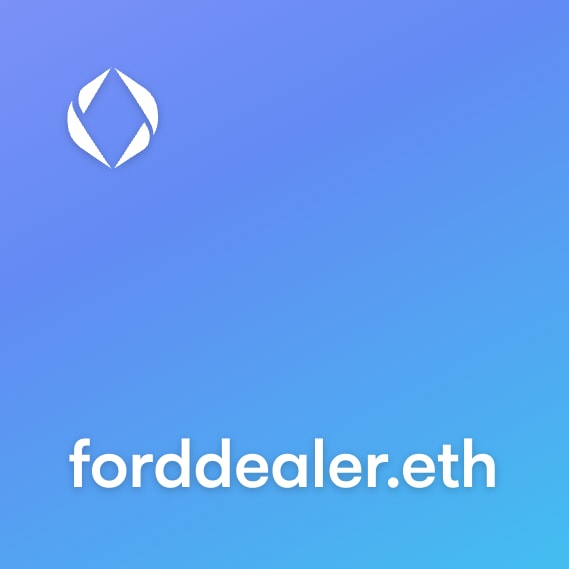 NFT called forddealer.eth