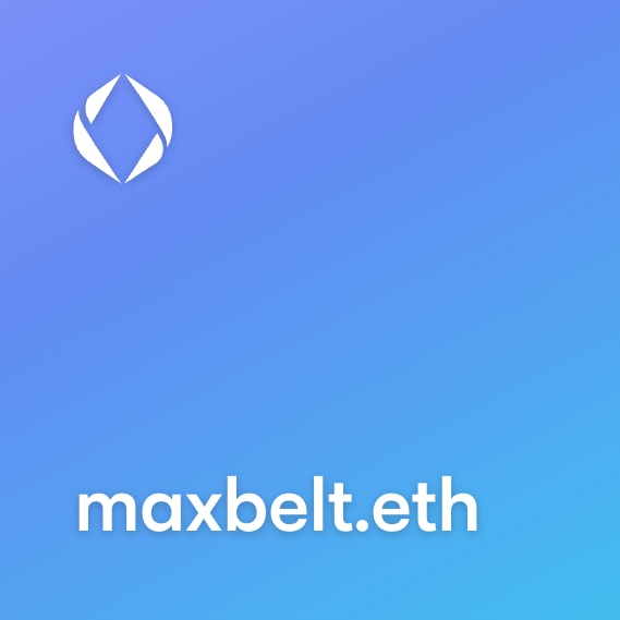 NFT called maxbelt.eth