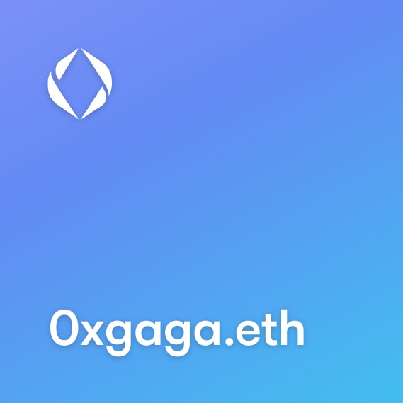 NFT called 0xgaga.eth