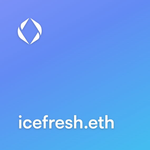 NFT called icefresh.eth