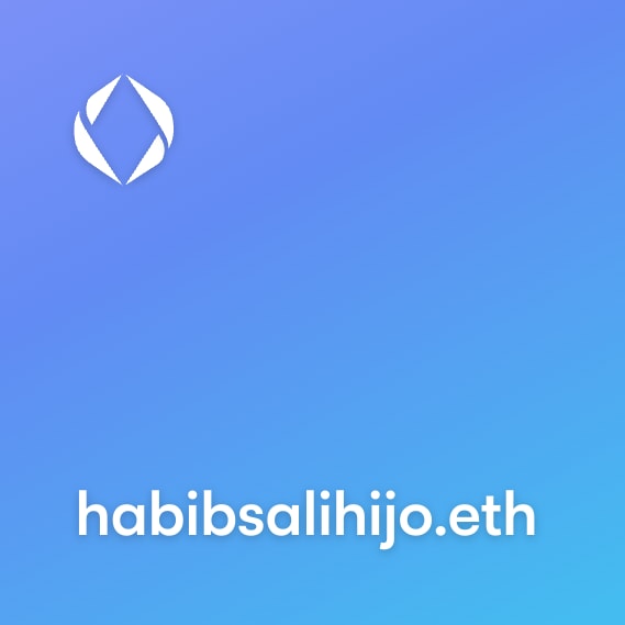 NFT called habibsalihijo.eth