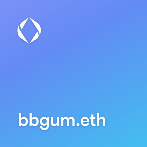 NFT called bbgum.eth