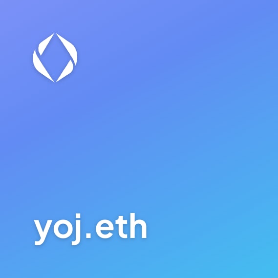 NFT called yoj.eth