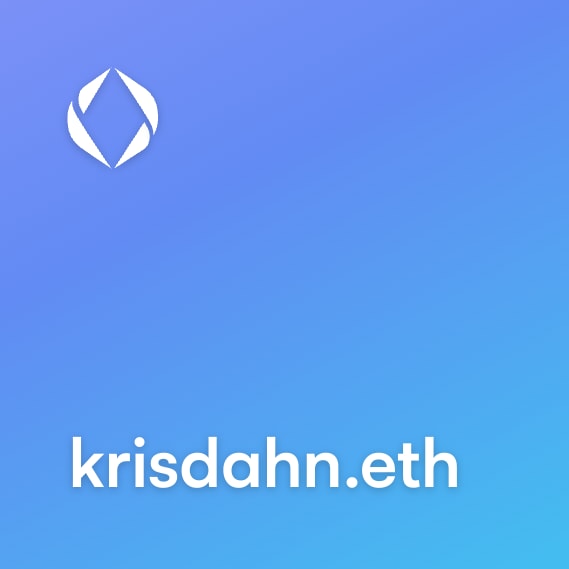 NFT called krisdahn.eth