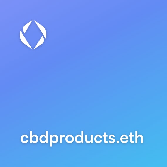 NFT called cbdproducts.eth
