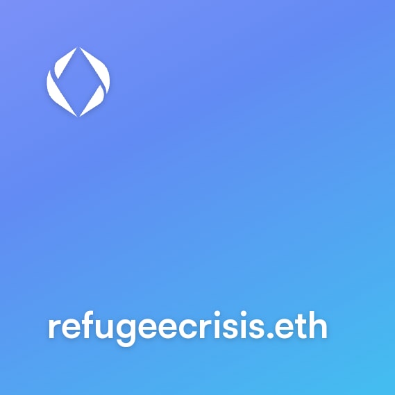 NFT called refugeecrisis.eth