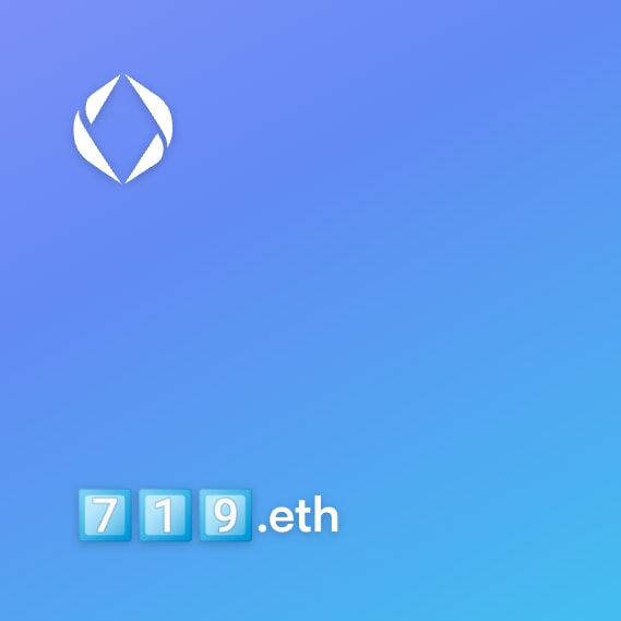 NFT called 7⃣1⃣9⃣.eth