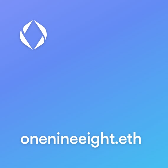 NFT called onenineeight.eth