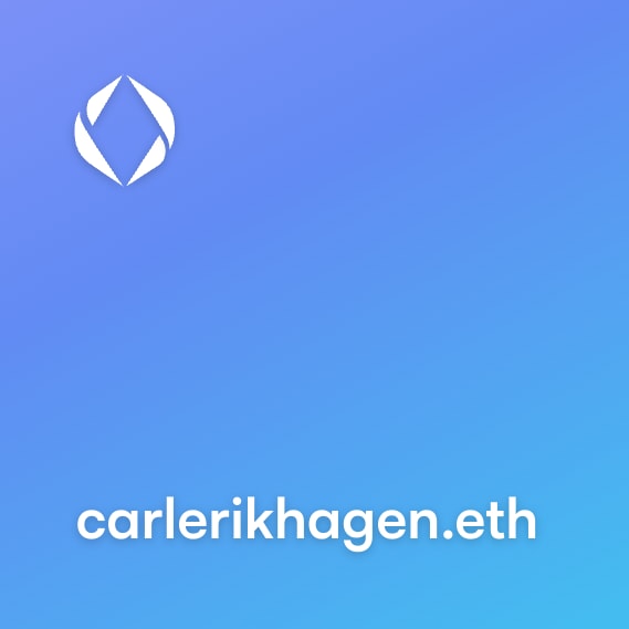 NFT called carlerikhagen.eth