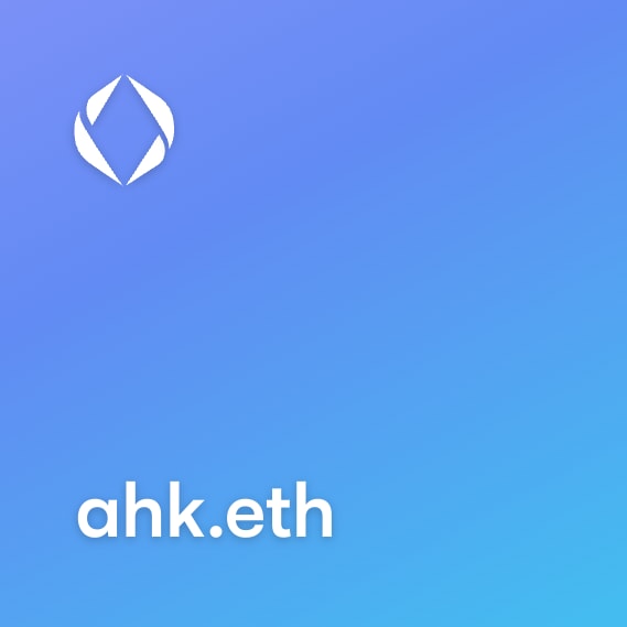 NFT called ahk.eth