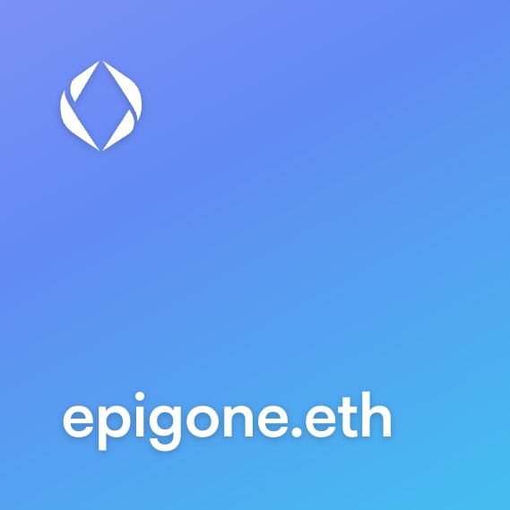 NFT called epigone.eth