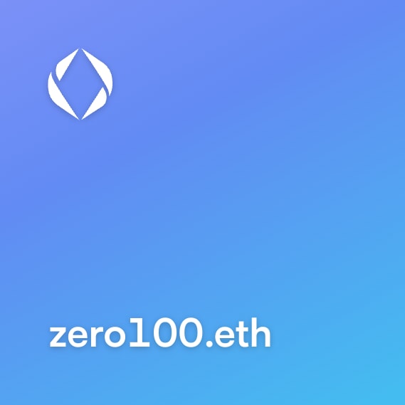 NFT called zero100.eth