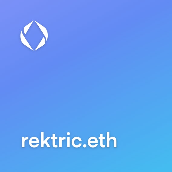 NFT called rektric.eth