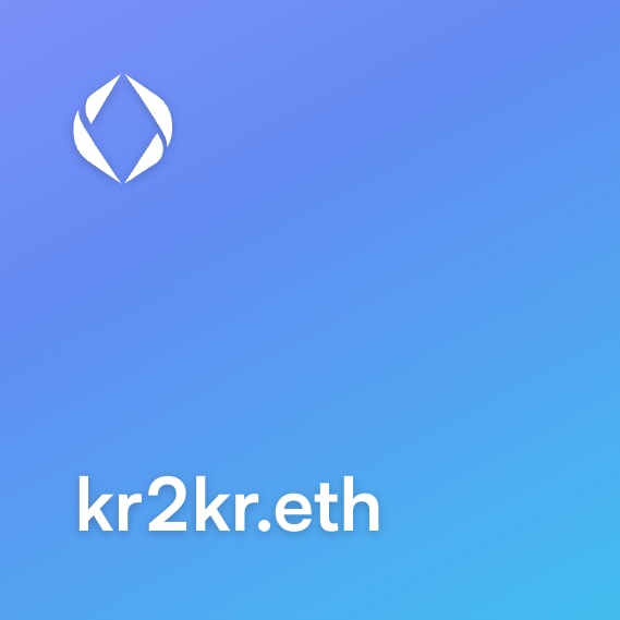 NFT called kr2kr.eth