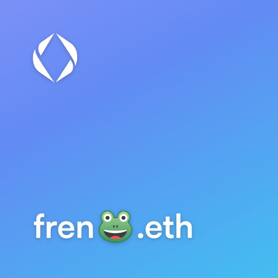 NFT called fren🐸.eth