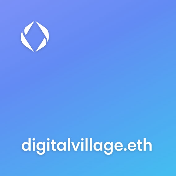 NFT called digitalvillage.eth