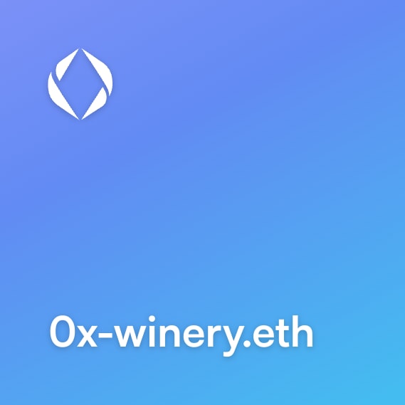 NFT called 0x-winery.eth