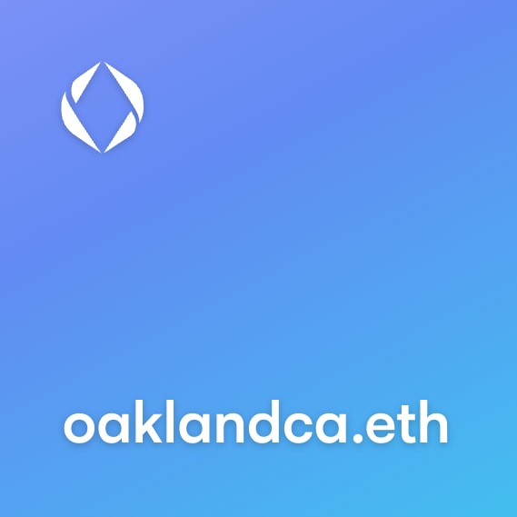 NFT called oaklandca.eth