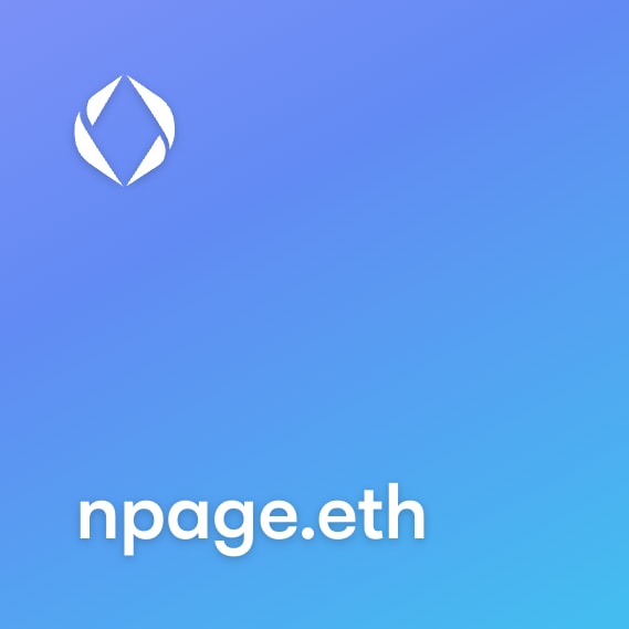 NFT called npage.eth