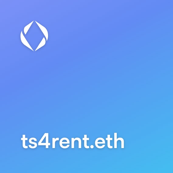 NFT called ts4rent.eth