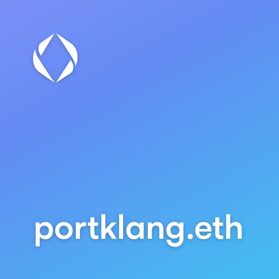 NFT called portklang.eth