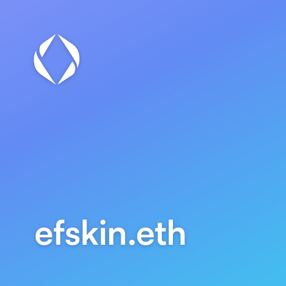 NFT called efskin.eth