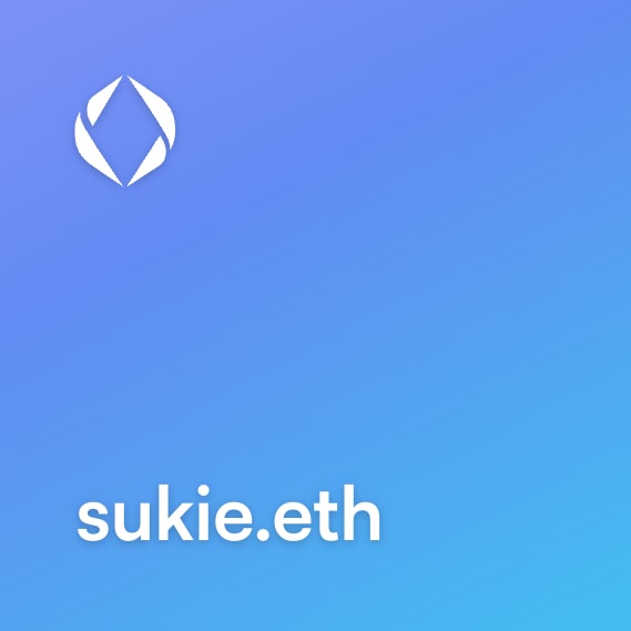 NFT called sukie.eth