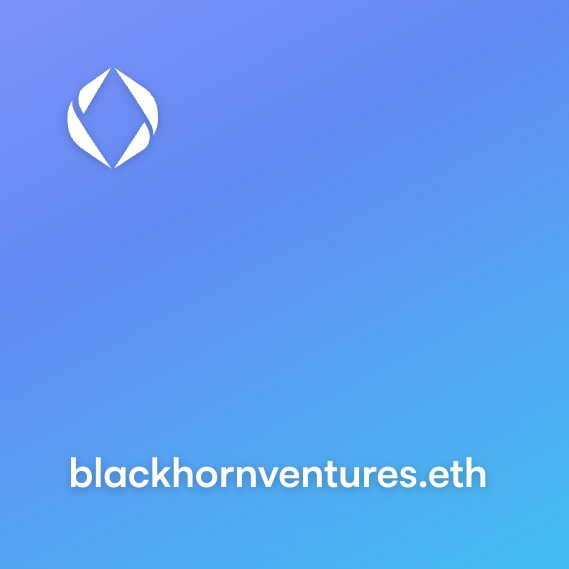 NFT called blackhornventures.eth