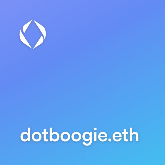 NFT called dotboogie.eth