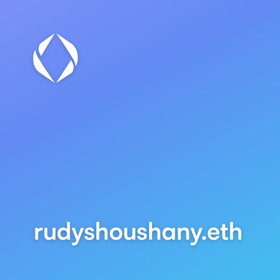 NFT called rudyshoushany.eth